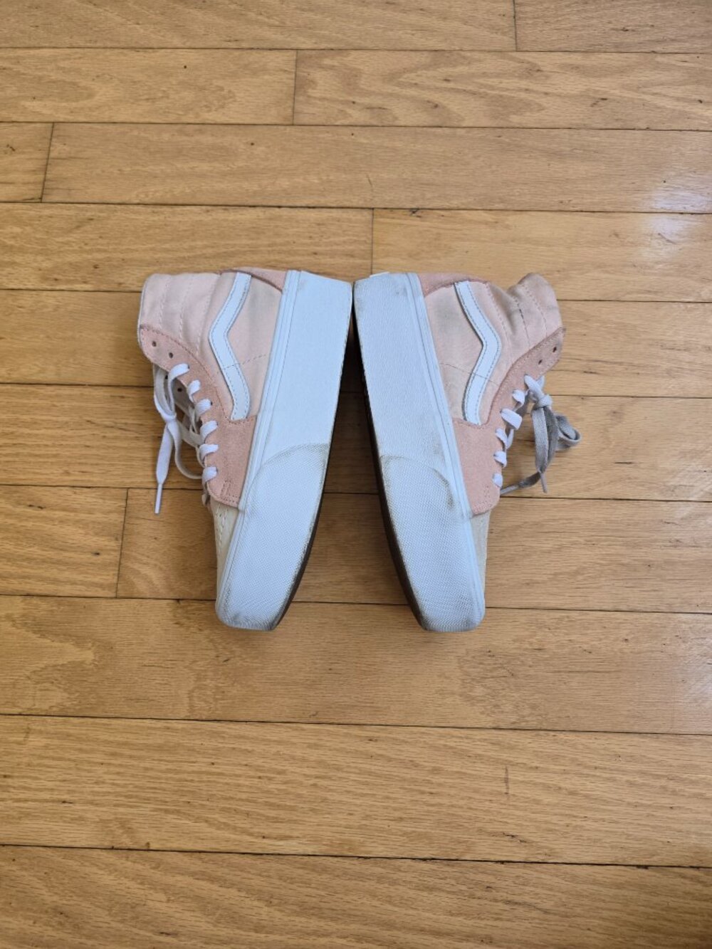 Vans | SK8-Hi Tapered Stackform peach colorblock sneakers | WMS 6 - Picture 10 of 11